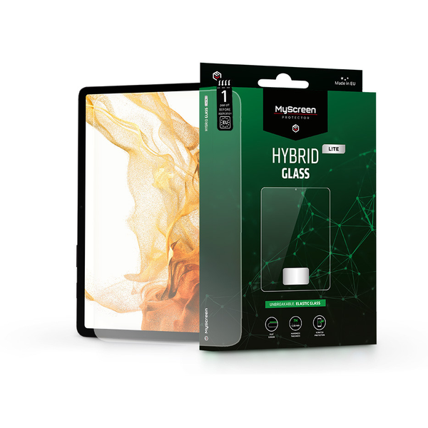 Samsung X700/X706 Galaxy Tab S8 11.0 rugalmas üveg képernyővédő fólia - MyScreenProtector Hybrid Glass Lite - transparent