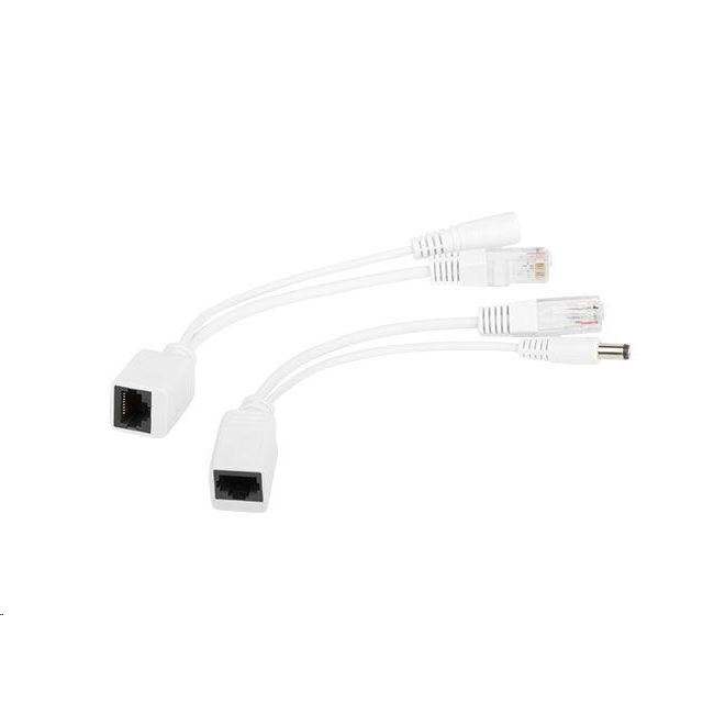 Gembird UTP passzív POE adapter készlet, 15cm (PP12-POE-0.15M-W) (PP12-POE-0.15M-W)