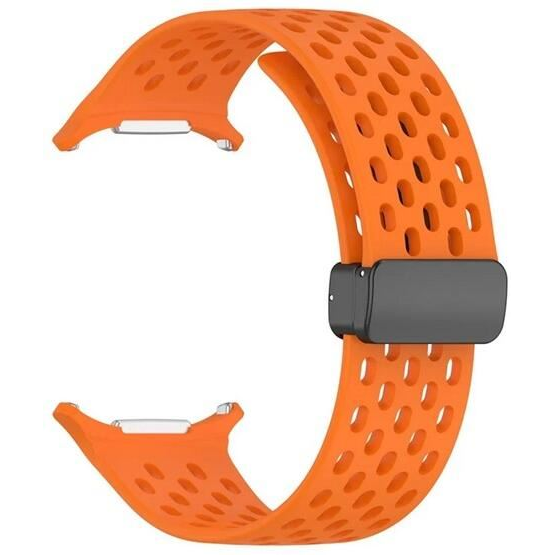 Gigapack Samsung Galaxy Watch Ultra eSIM 47mm (SM-L705) lyukacsos szilikon pótszíj narancssárga (GP-163514)