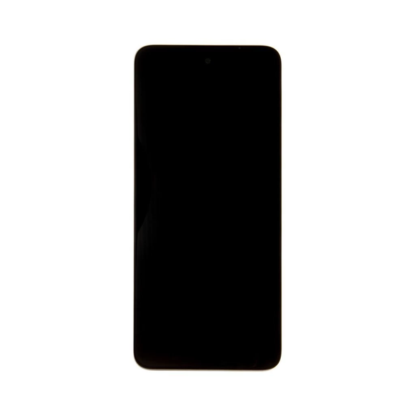 Motorola G13 készülékhez LCD kijelző + érintő egység + első tok fekete (Service Pack)