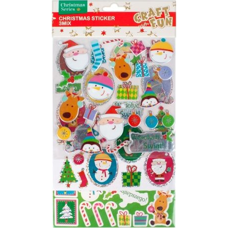 Craft with Fun CF OZDOBA BN NAKLEJKI 3MIX 16X29 PBH 12/288.