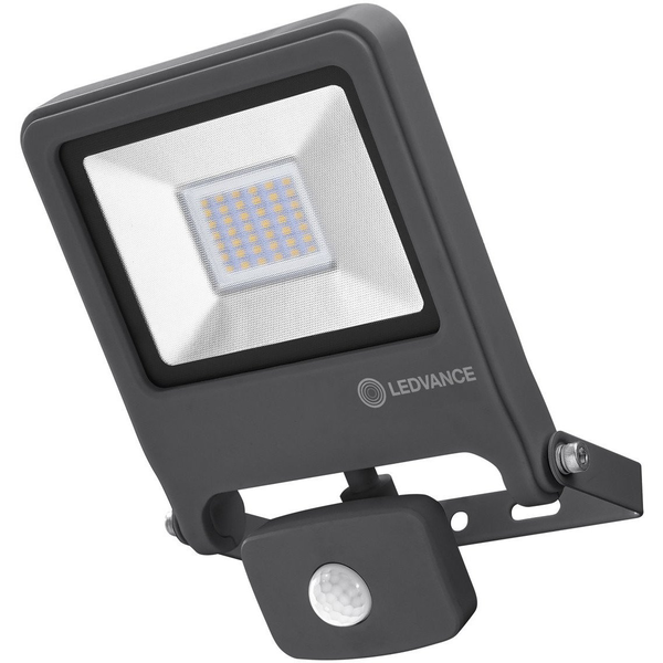 Foco Proyector Led 30w Ledvanceosram Endura 90lm/w Ip44 2700lm Con Sensor Crepuscular Y Movimiento  Blanco Calido 3000k Osram