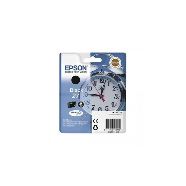 Epson Alarm clock C13T27014012 inkoustová náplň 1 kusů Originální Standardní výtěžnost Černá