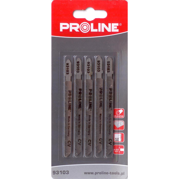  Pro-Line Brzeszczoty do tworzyw sztucznych 75x4mm typ T - 93103