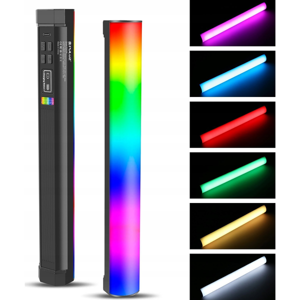 PULUZ 30cm fotografické kapesní plně barevné RGB Stick Light Magnetické