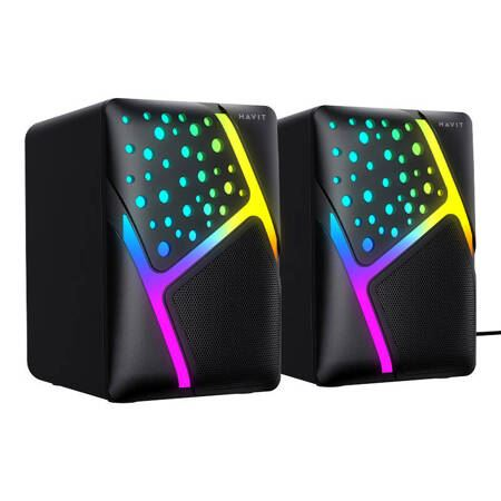 Drátové počítačové reproduktory USB 2.0 RGB 6 W Havit SK763