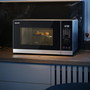 Микровълнова фурна Sharp PG254AE-S, 25 л, 900 W, Грил, Черна / Сива