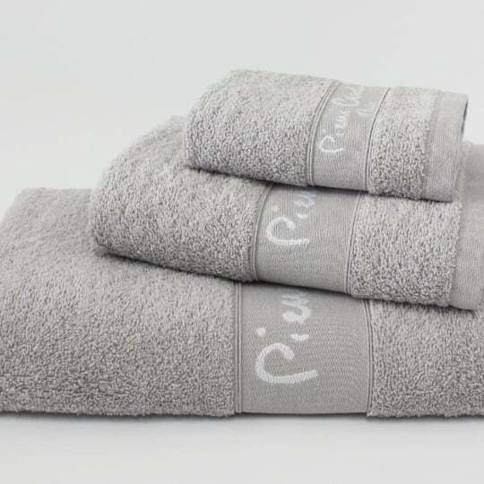 TOWEL SETX3 PIER CARD 2224 SILVER 450GSM