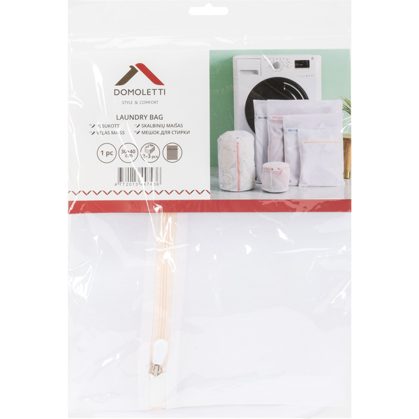 BASKET LAUNDRY DOMOLETTI 30X40X10CM WHIT