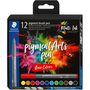 Staedtler Pigment brush 371 Ecsetirón készlet - Vegyes alapszínek (12 db / csomag)