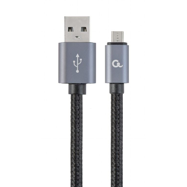 Gembird Cablexpert USB-A -> MicroUSB kábel 1.8m fekete-ezüst (CCB-mUSB2B-AMBM-6) (CCB-mUSB2B-AMBM-6)
