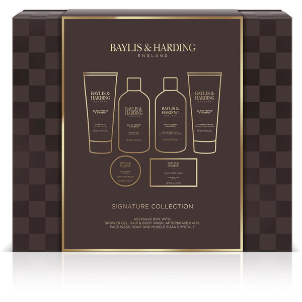 BAYLIS &amp; HARDING testápoló ajándékcsomag, Fekete bors &amp; Ginzeng 860 ml