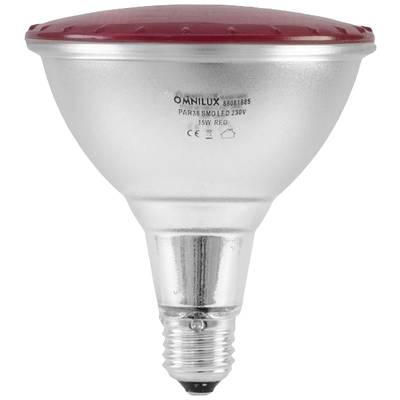 Omnilux 88081885 LED E27 15 W Piros (Ø x H) 121 mm x 135 mm 1 db (88081885)