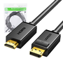 Ugreen 10239 video átalakító kábel 1,5 M DisplayPort HDMI Fekete
