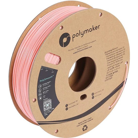 Polymaker PJ01009 PolySmooth 3D nyomtatószál PVB polírozható 1.75 mm 750 g Rózsaszín 1 db