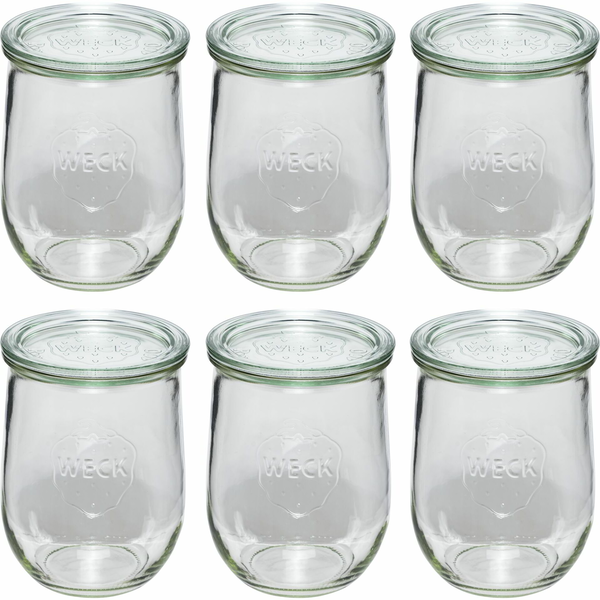 WECK 109112 Tulipán formájú befőttes üveg 6 darabos készlet 1062ml