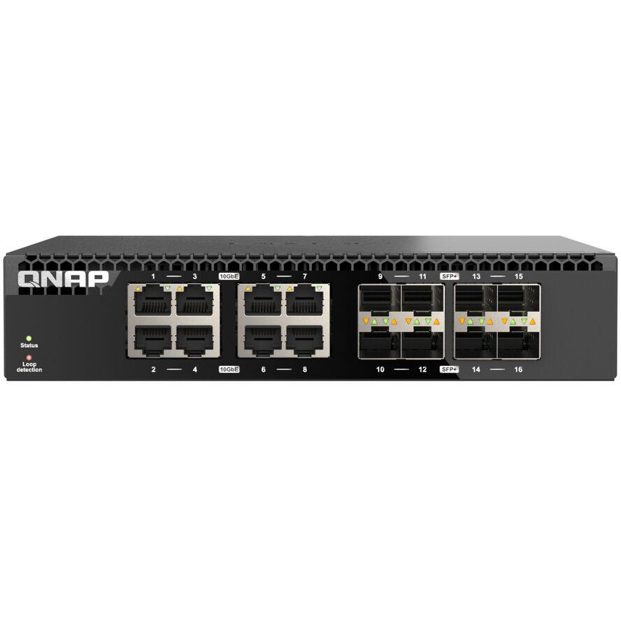 QNAP QSW-3216R-8S8T sieťový prepínač Nespravované L2 10G Ethernet (100/1000/10000) Čierna (QSW-3216R-8S8T)