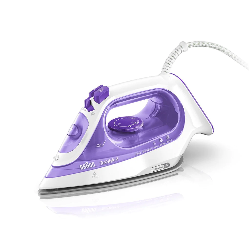 Braun SI 3042 VI TexStyle 3 Gőzvasaló - Lila/Fehér (SI 3042 VI)