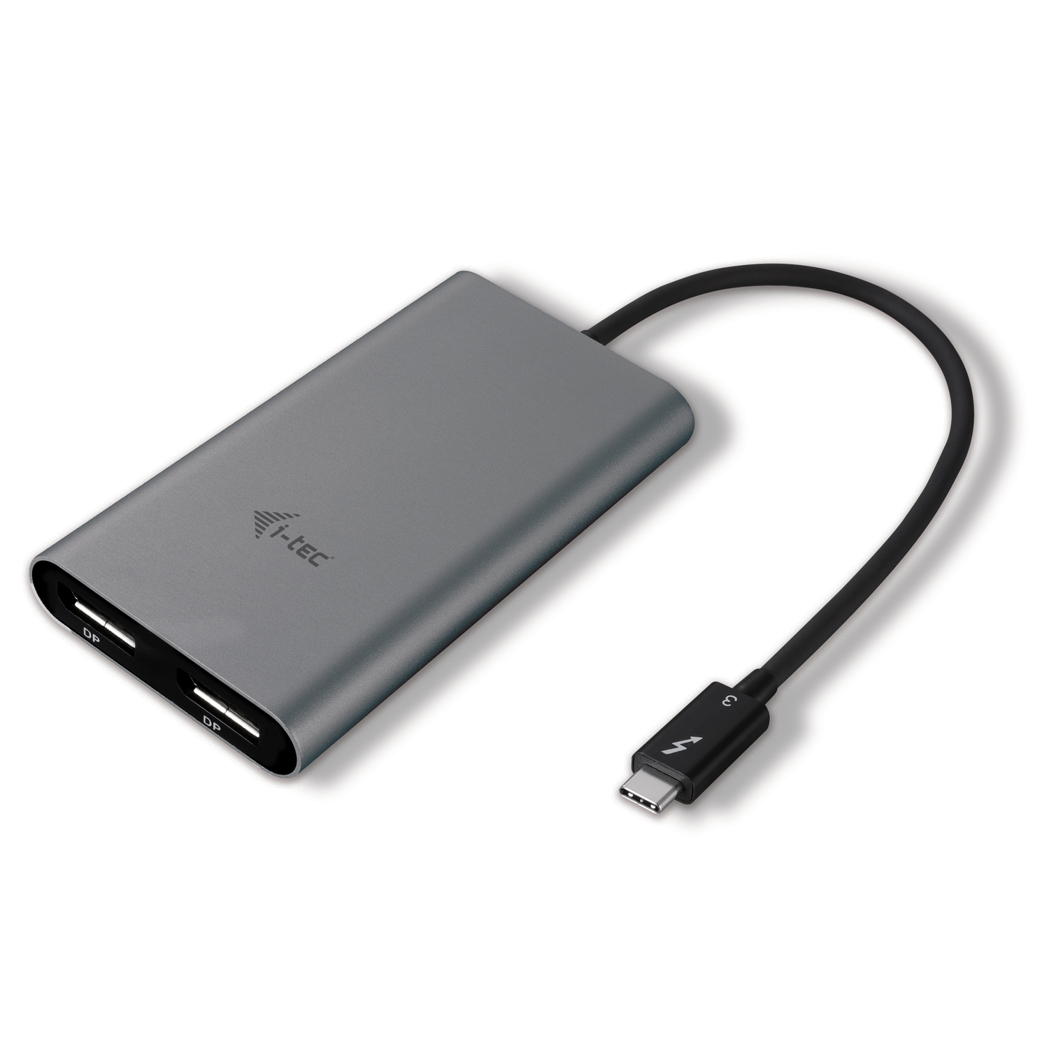 i-tec TB3DUAL4KDP video digitalizáló adapter 5120 x 2880 pixelek Szürke (TB3DUAL4KDP)