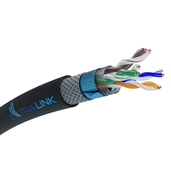 Extralink Cat5e Sftp (sf/utp) V2 Exterior | Par Trenzado | 305m