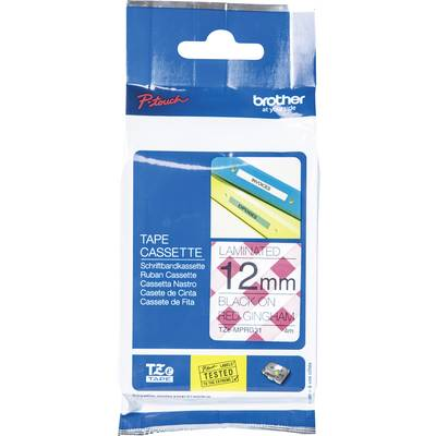 Brother TZE-MPRG31 labelprinter-tape Zwart op rood