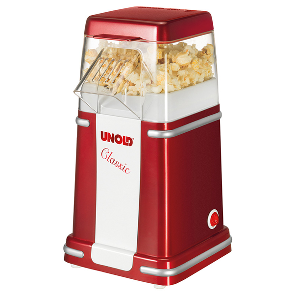 Unold Classic popcorn popper Rood, Zilver, Wit 900 W