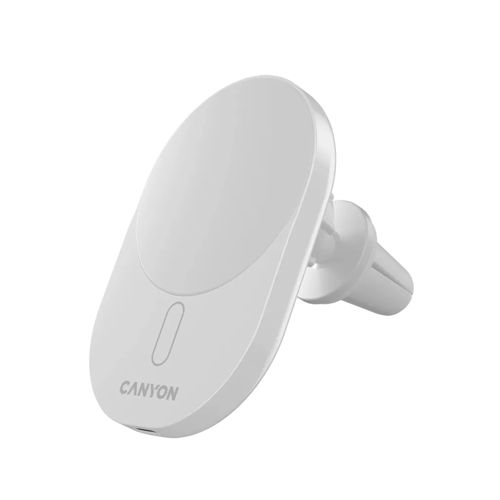 Canyon OnGrip 105 MagSafe Mobiltelefon autós tartó/töltő - Fehér (CNS-CCH105W)