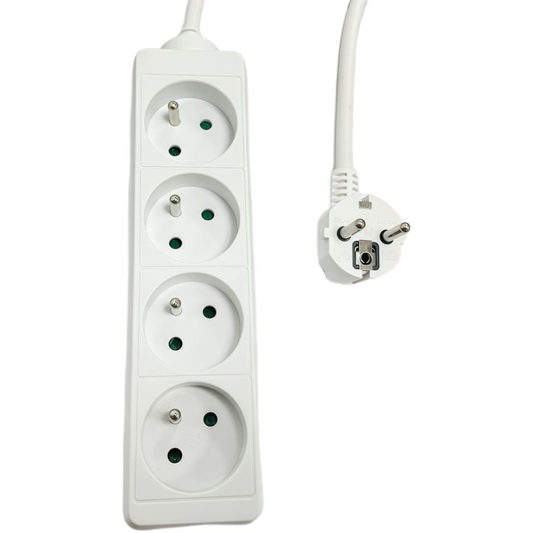 4-way Power Strip French Type