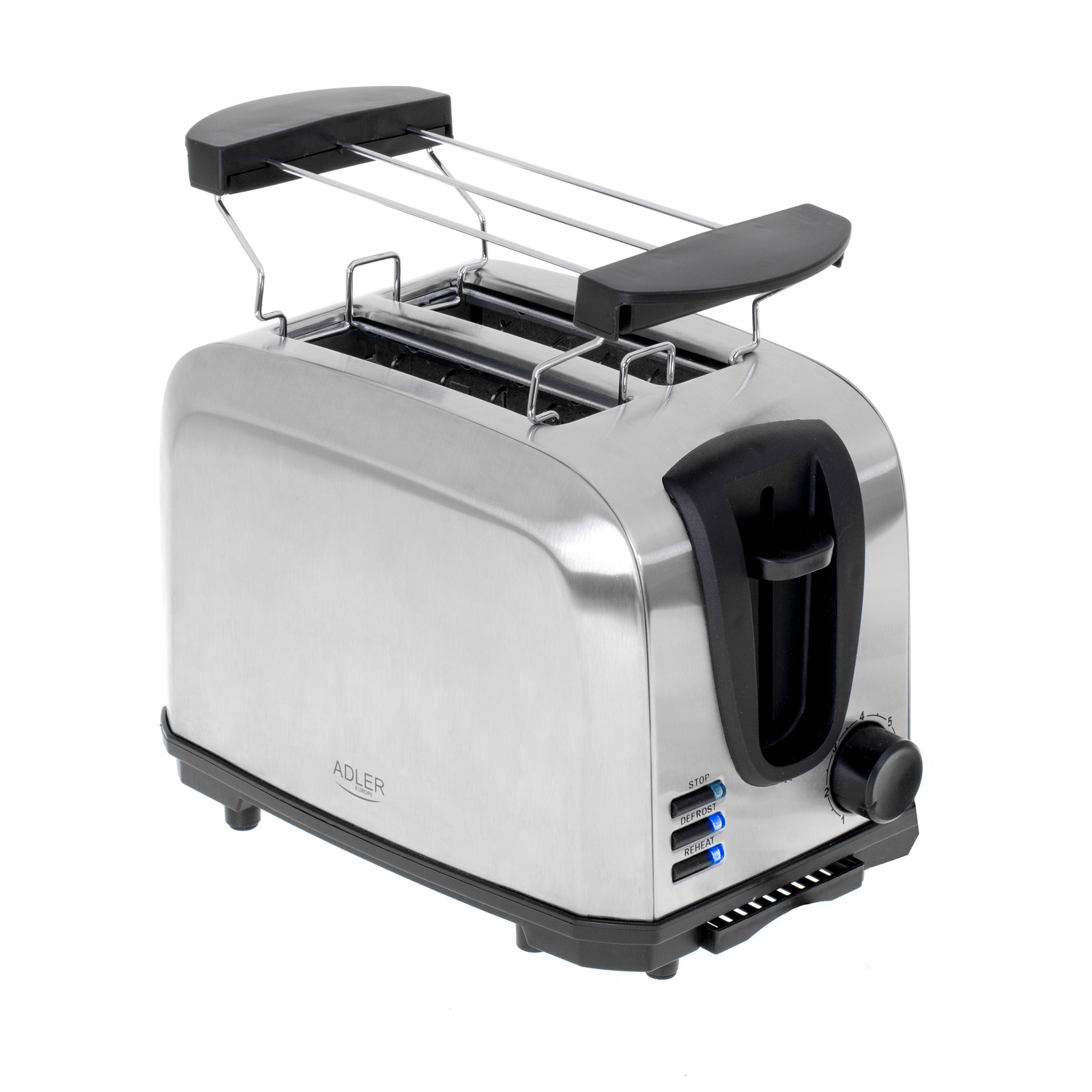 Hriankovač na toasty a rožky Adler AD 3222 - Strieborný (AD 3222)
