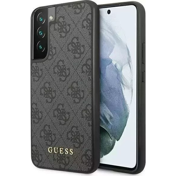 Guess 4G Metal Gold Samsung Galaxy S23 szilikon tok, szürke (GUE2386)