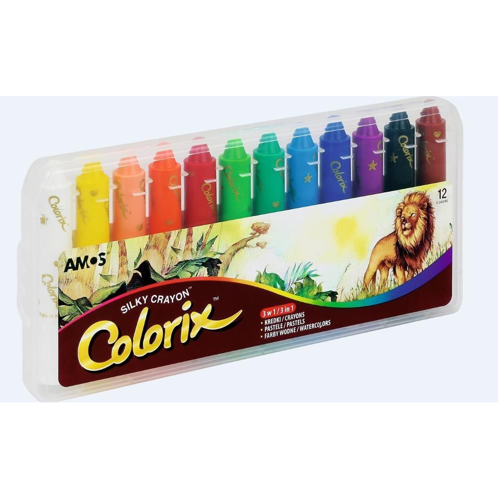 Amos Colorix Zsírkréta készlet 12 Darab (WIKR-069121)