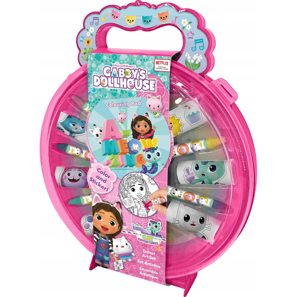 Kids Licensing GD00065 Gabi Macskaháza Szinező készlet - Rózsaszín