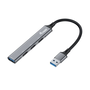 Equip 128960 интерфейсен хъб USB 3.2 Gen 1 (3.1 Gen 1) Type-A 5000 Мбит/с Черен, Сив