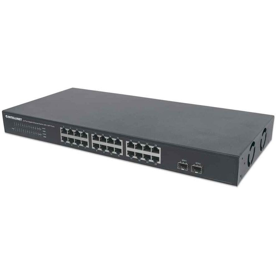 Intellinet 561044 sieťový prepínač Nespravované L2 Gigabit Ethernet (10/100/1000) 1U Čierna (561044)