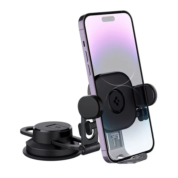 Spigen OneTap UTS35 Mobiltelefon autós tartó - Fekete - Bontott