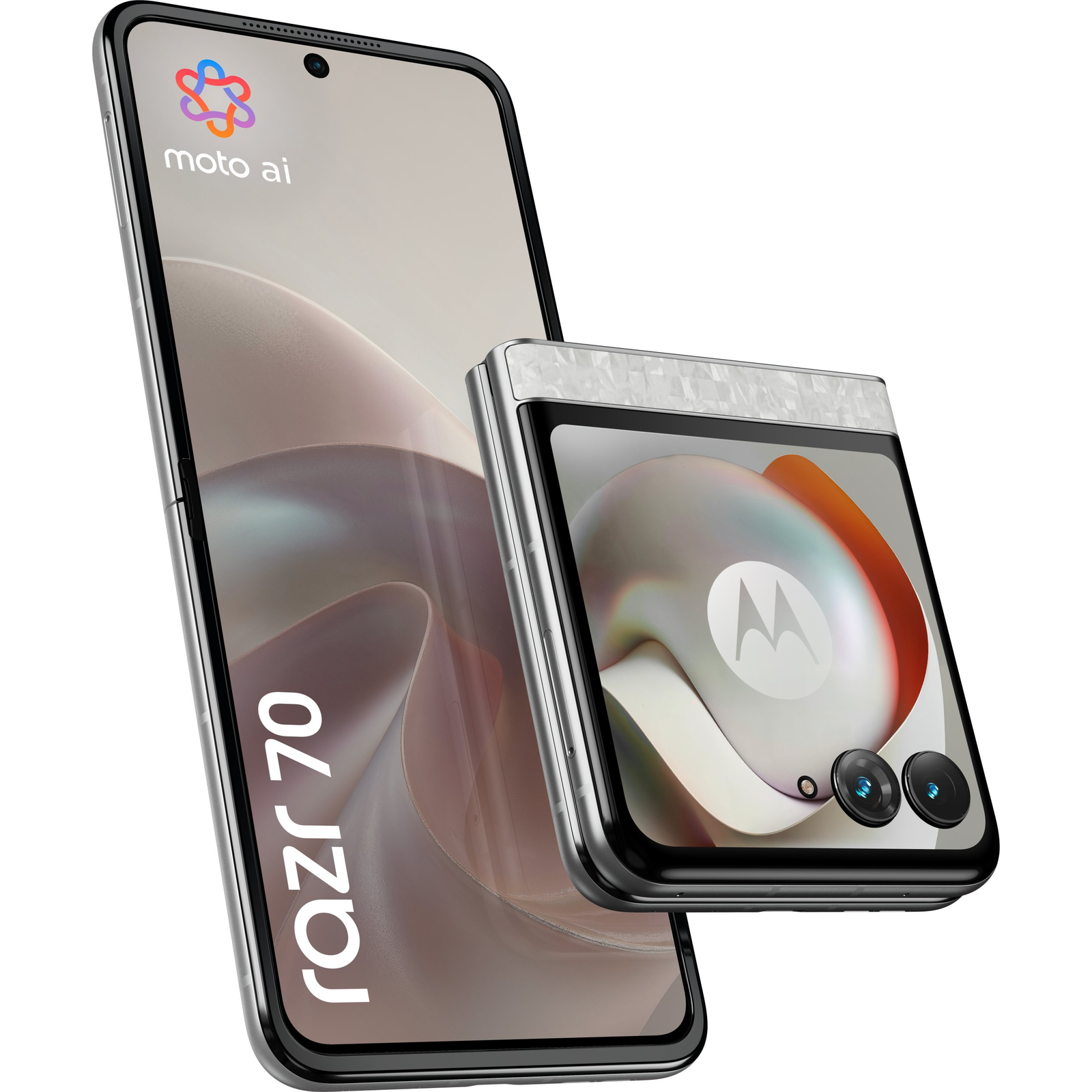 Motorola razr 70 17,5 cm (6.9") Dual SIM Android 16.0 5G USB Typ-C 8 GB 256 GB 4800 mAh Biela