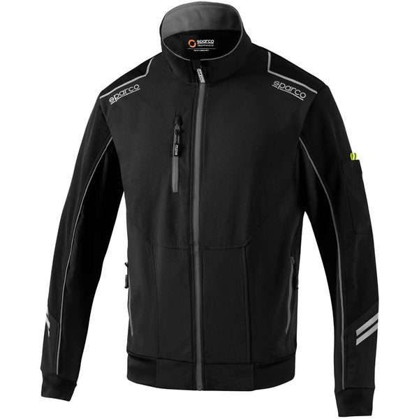 Sparco technikai softshell könnyű kabát, fekete-szürke, XXL méret