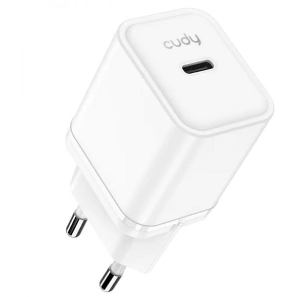 Cudy 25W USB-C GaN Charger, CH25 1.0 Universale Bianco AC Ricarica rapida Interno