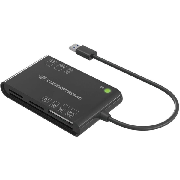 Conceptronic BIAN01B leitor de smart card Interior USB 3.2 Gen 1 (3.1 Gen 1) Preto