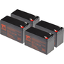 Battery set T6 Power for APC Smart-UPS On-Line SURT48XLBP, VRLA, 12 V