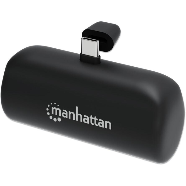 Nabíječka Mini PowerBank 5000 mAh Zástrčka USB-C 10W 2A max. Manhattan