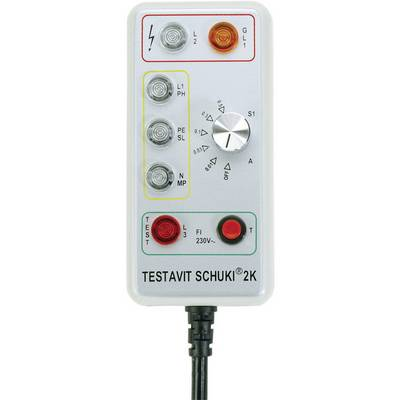 Konnektor teszter, hálózati csatlakozó teszter Testboy Schuki® 2K (Testavit Schuki 2K)