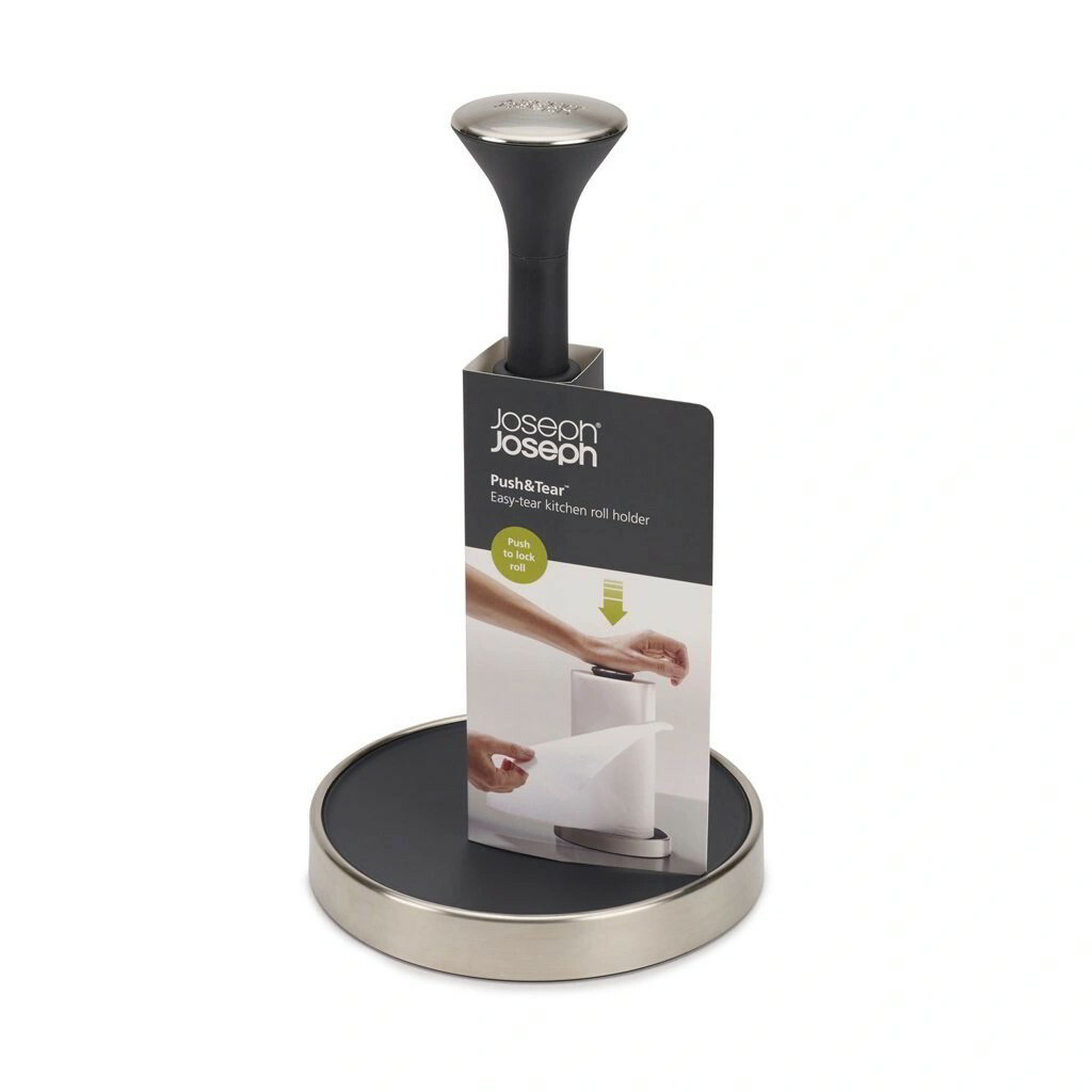 Joseph Joseph 85140 Push&Tear papírtörlő tartó - szürke (85140)