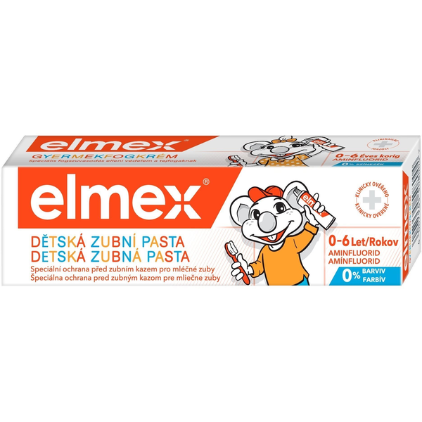 Паста за зъби Еlmex, За деца, 0-6 години, 50 мл