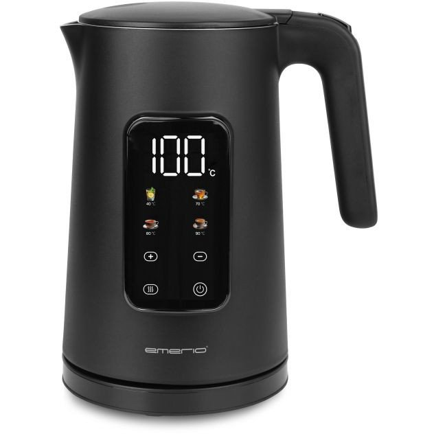 Emerio WK-132229 Rozsdamentes Acél Vízforraló 1,7L 2200W Fekete (WK-132229)