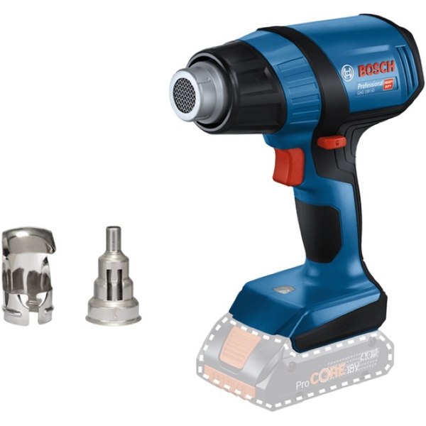 Bosch GHG 18V-50 Pistola ad aria calda 175 l/min 500 °C Nero, Blu