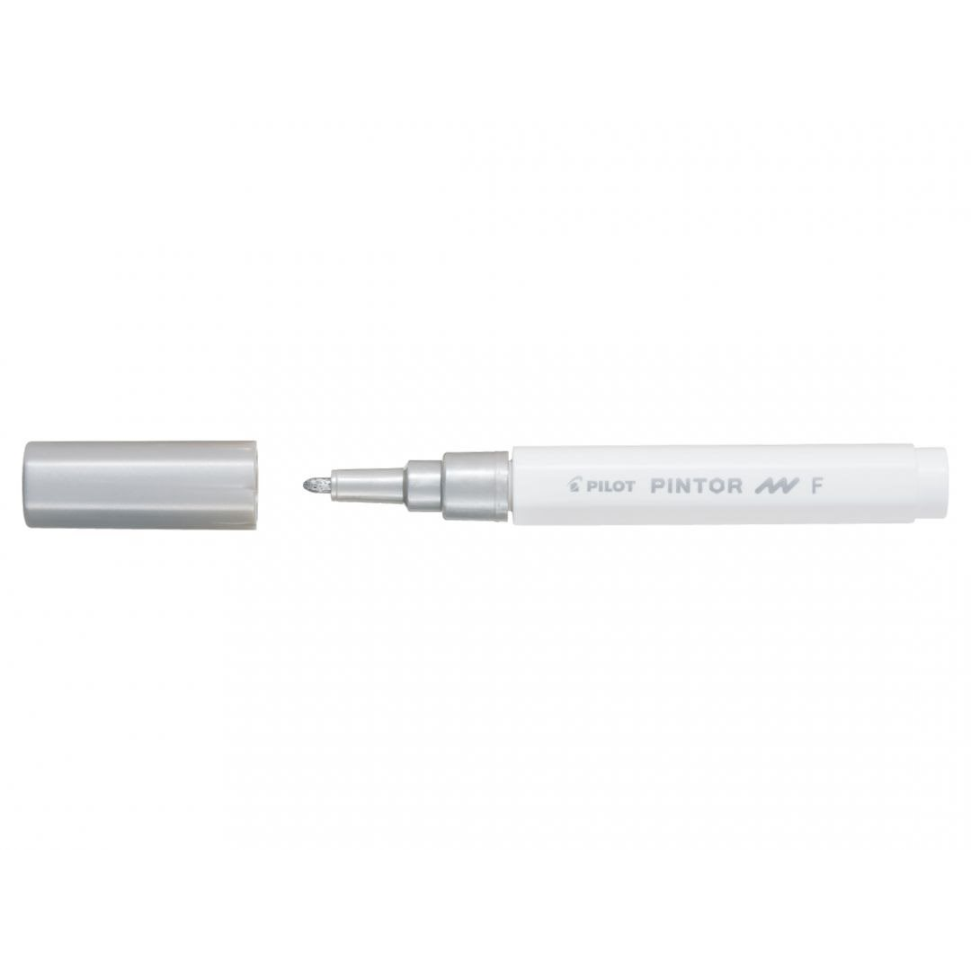 Pilot Pintor Akril dekormarker, Fine, ezüst (4902505541612)