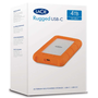 LaCie 4TB Rugged USB 3.1 Külső SSD - Narancssárga