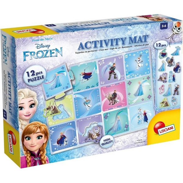 Lisciani Puzzle Mata Frozen 70x50cm 12 dużych puzzli