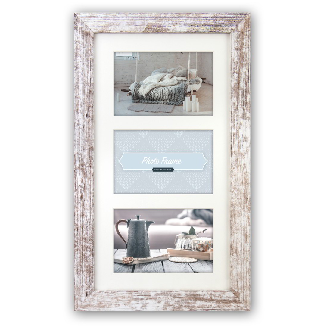 ZEP V23136 Nelson 6 28x51 képkeret - Fehér/barna (V23136)